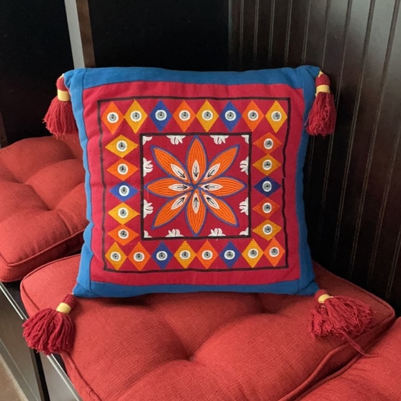 Khaadi Other - Embroidered Cushion Cover With Tassels